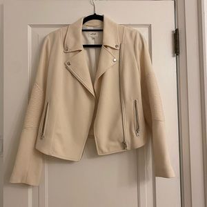 Aritzia crepe moto jacket